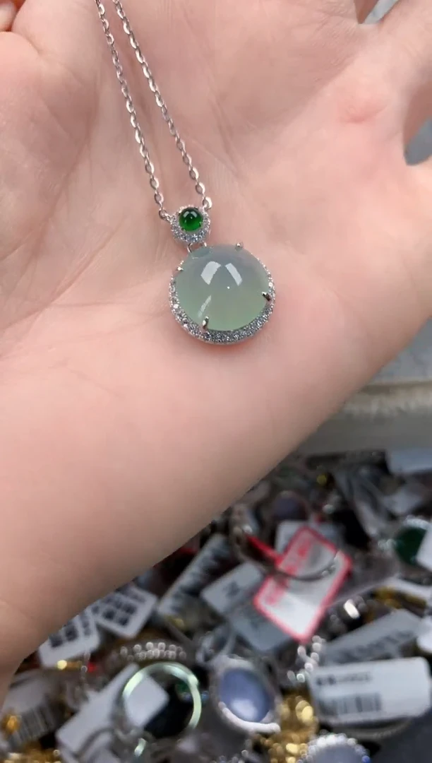 银S925镶嵌戒指翡翠444           9