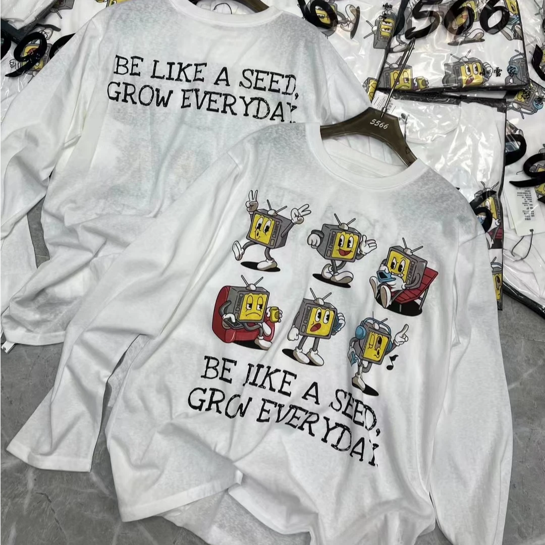 夏季防嗮卡通印花上衣速干时尚百搭