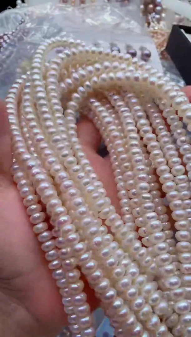 未镶嵌淡水珍珠裸珠无扣头多样性发其一，非无暇