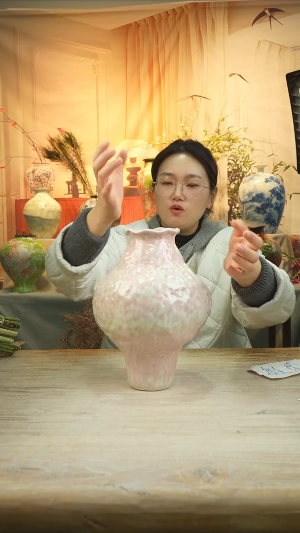 高度27口径9陶瓷花器