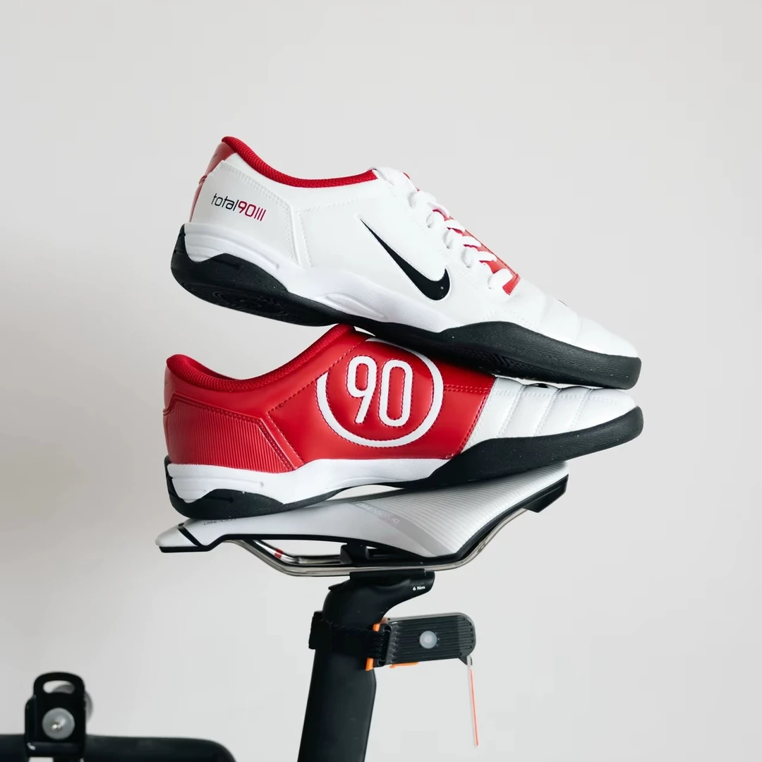nike耐克白红男鞋TOTAL 90运动鞋休闲鞋2025新款官方正品
