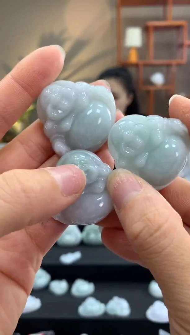 翡翠未镶嵌颈饰佛公2087 多样性发一件