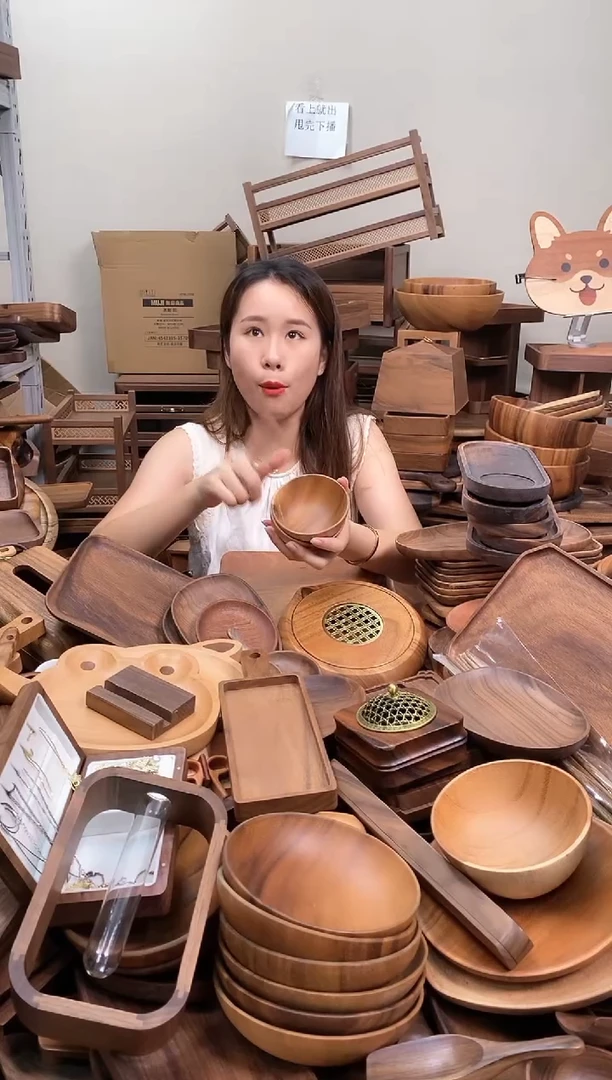 木  南美胡桃木碗10*5cm  到手2个