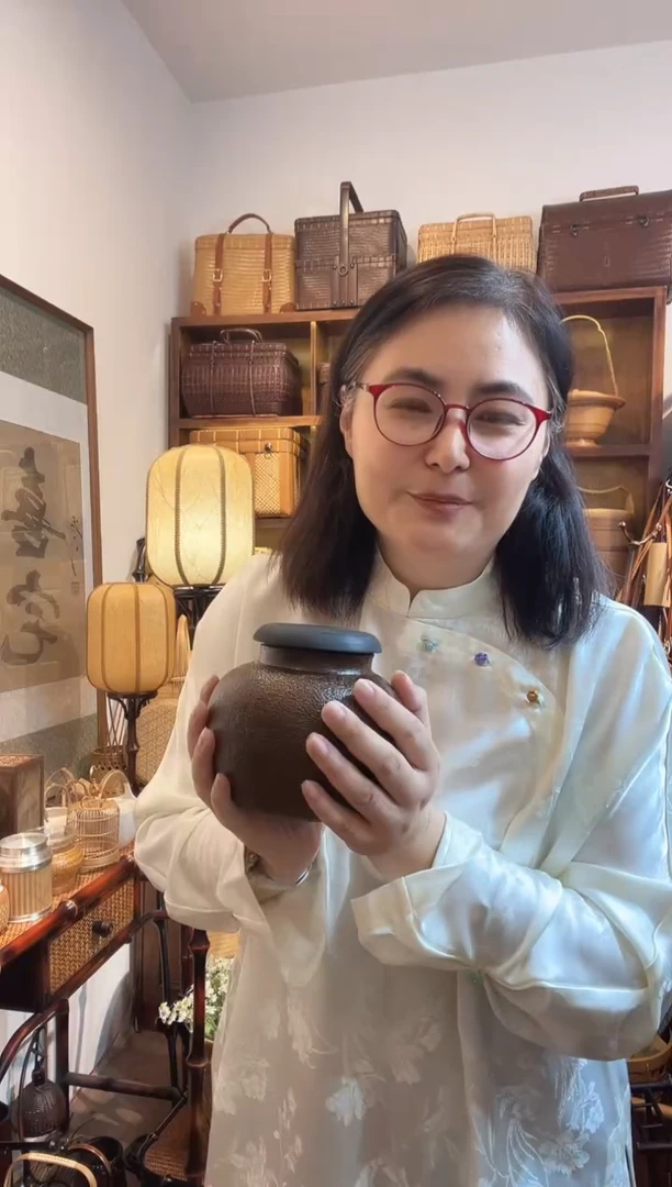 青柚子皮茶叶罐大号