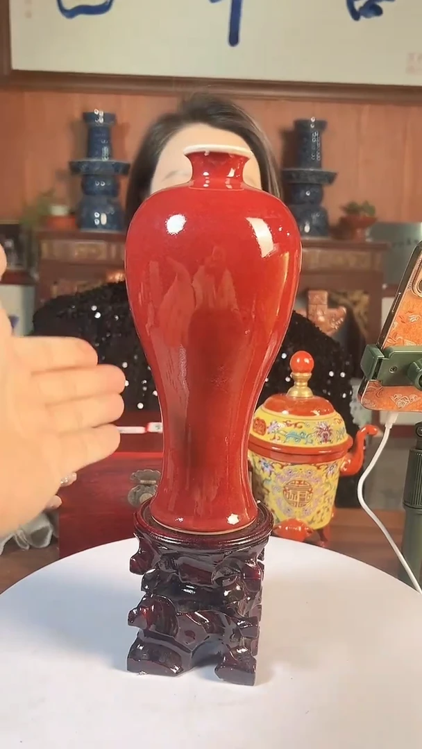 摆件陶景德镇陶瓷青花摆件17