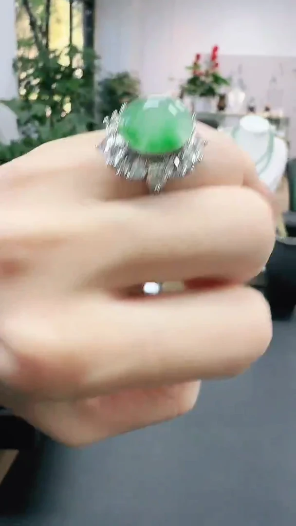 未镶嵌1石英质玉（非洲翠）/9094