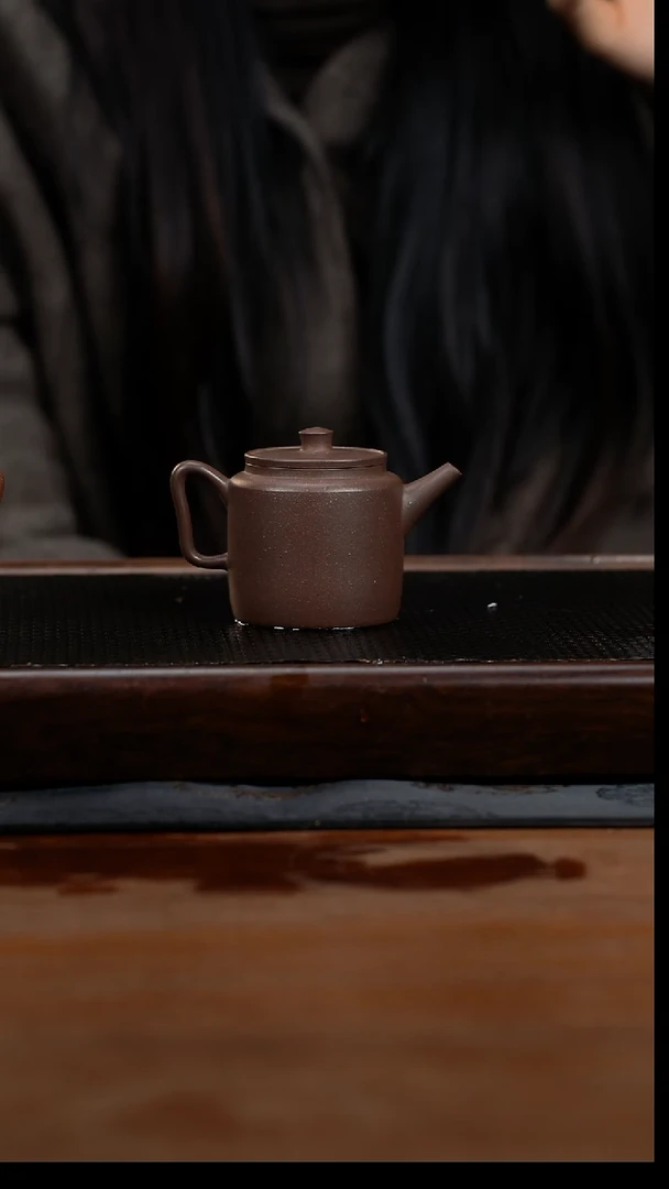 茶壶紫砂120cc黄龙山原矿百年老紫泥汲直21