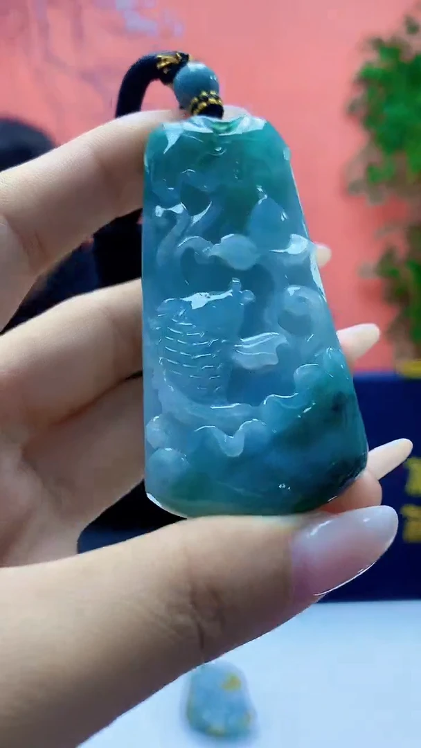 未镶嵌定制翡翠5060ty-毛货挂件146