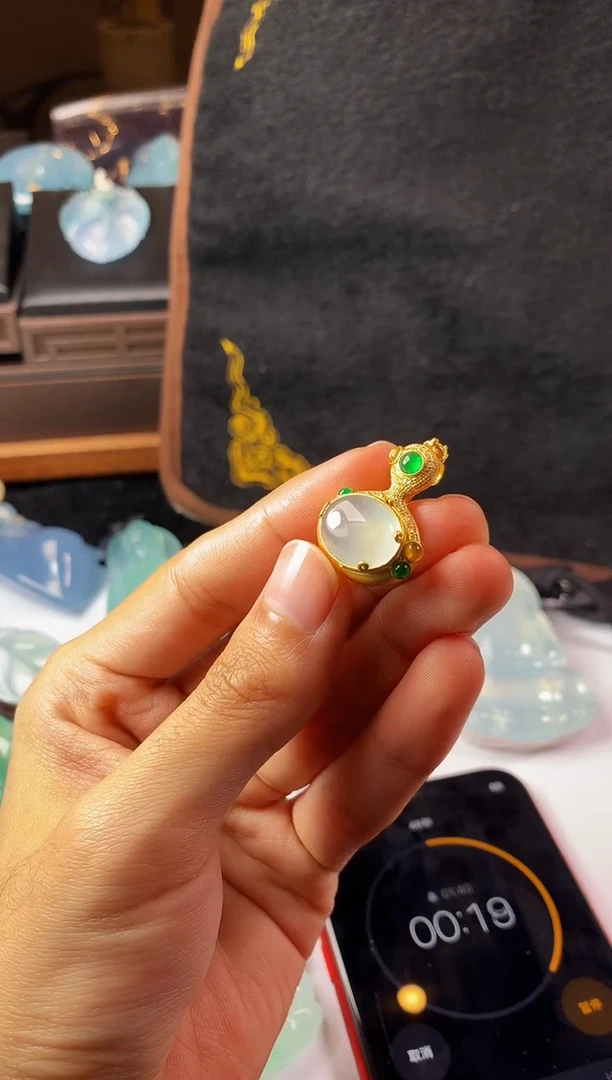 18K金镶嵌定制翡翠?*～PA-蛋面