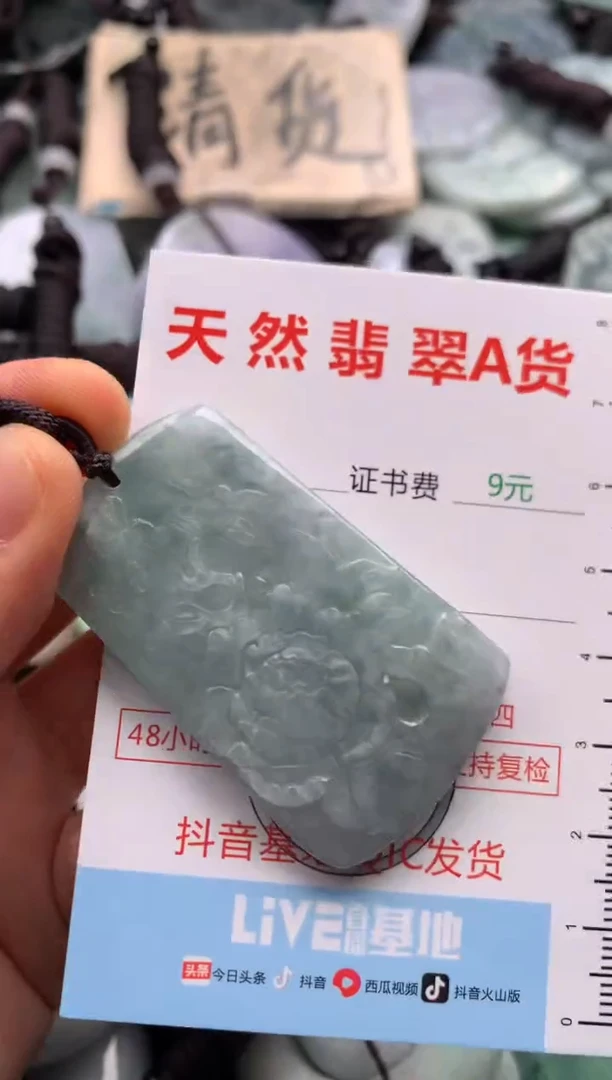 翡翠未镶嵌吊坠(不含链)1