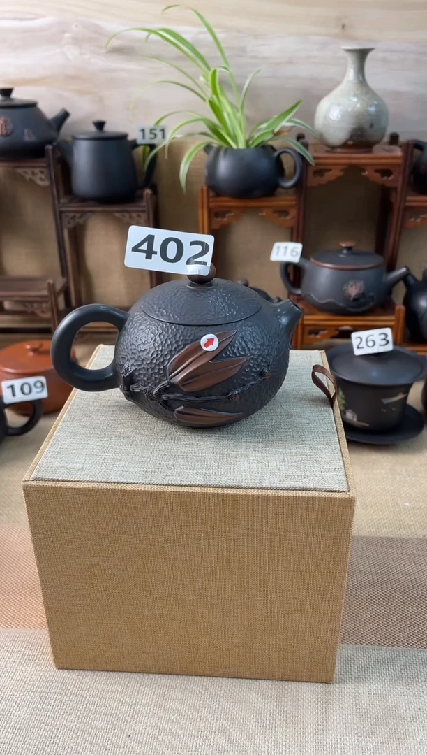 建水紫陶单壶瑕疵放漏/A 402