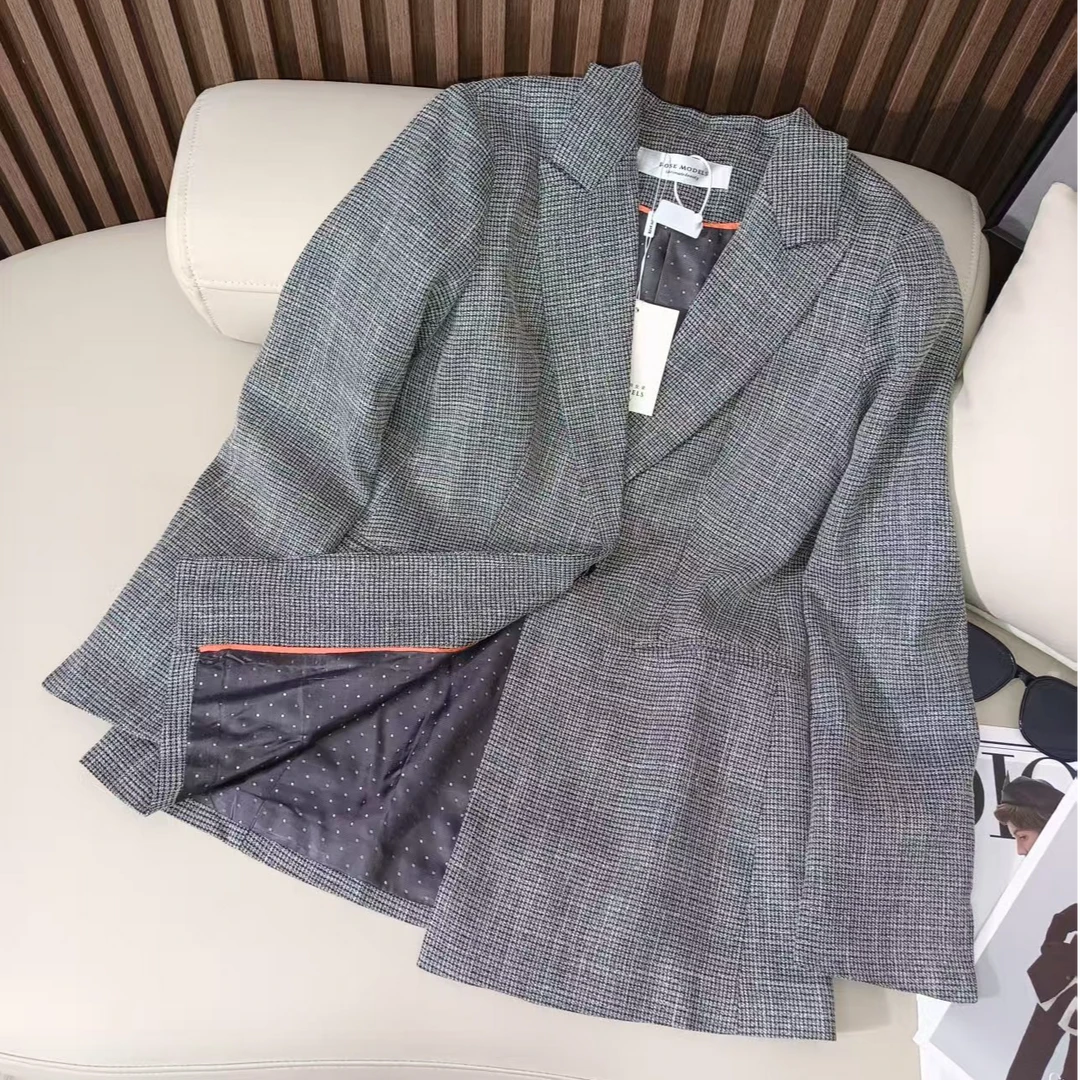 平凡高定！轻奢重工细闪气质修身西装外套S1203(B15-4）