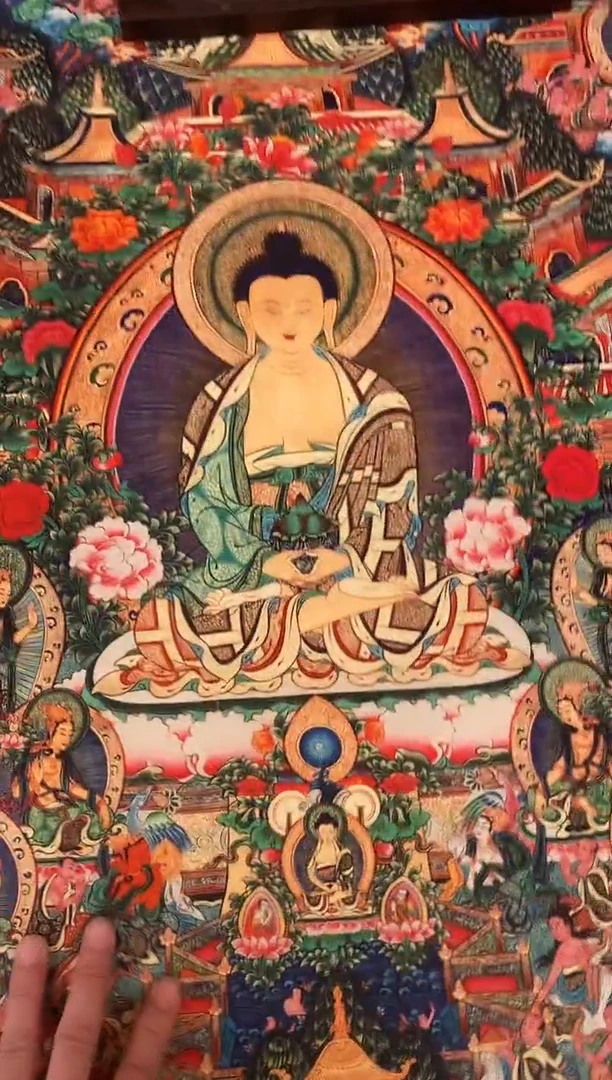 装裱画精美唐卡tk16049