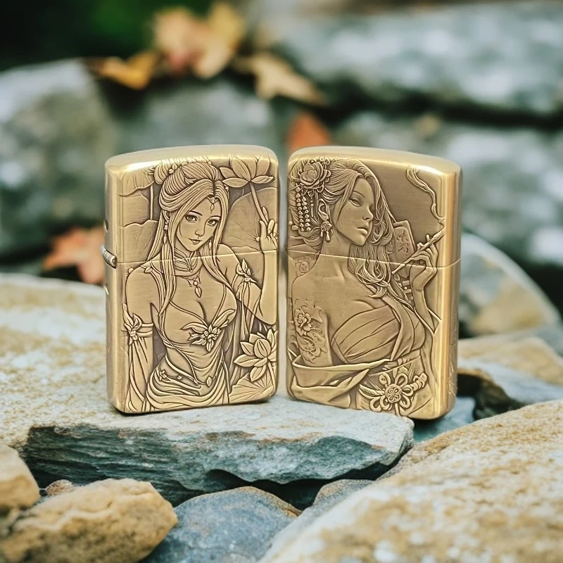 CHIEF首领三代黄铜个性浮雕创意典藏版防风打火机经典收藏把玩