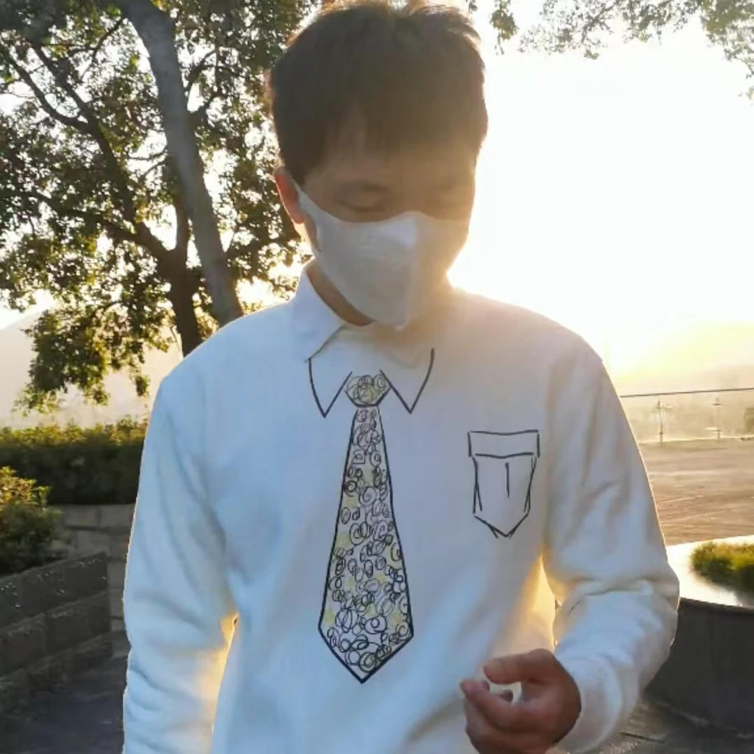 电影同款情怀周星驰星爷卫衣领带龙的传人神鸟凤凰图情怀穿搭男女
