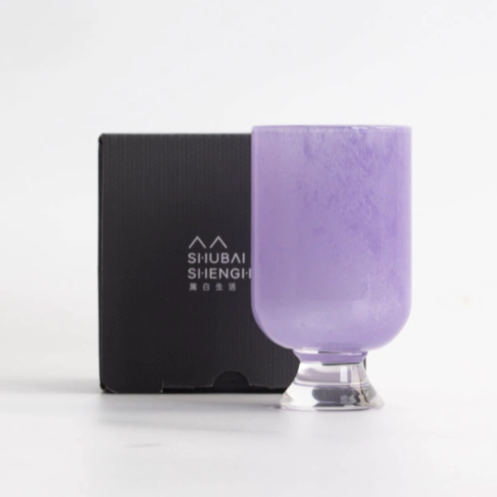 紫色玻璃杯酒杯03QS12