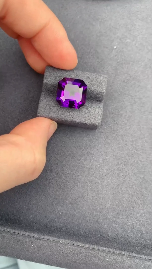 未镶嵌珠宝半成品紫晶9ct紫水晶  DG