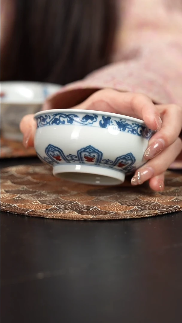 【闪购商品】杯屹朴堂釉里红腰缠