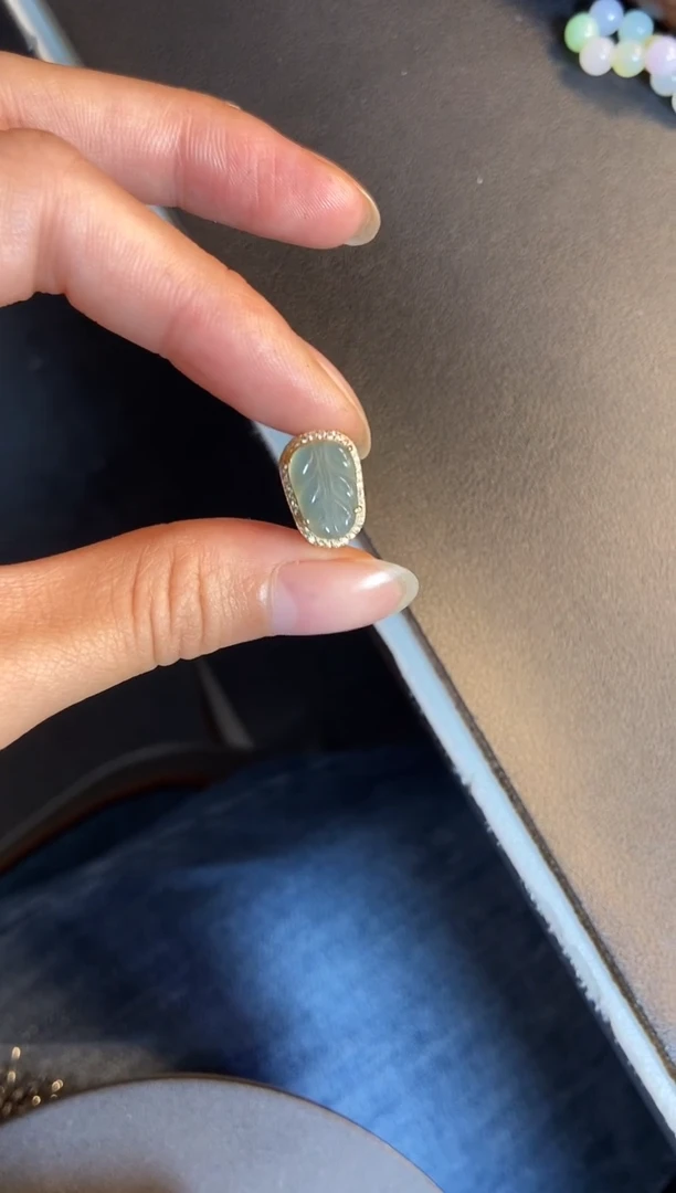 吊坠(不含链)银S925镶嵌翡翠1