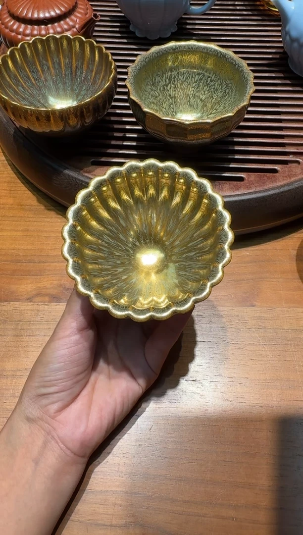 茶盏范泽峰金丝菊蕊109