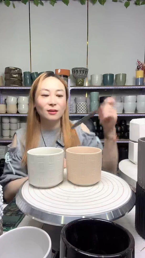 陶瓷花盆默认打孔宽高9.5-9两个