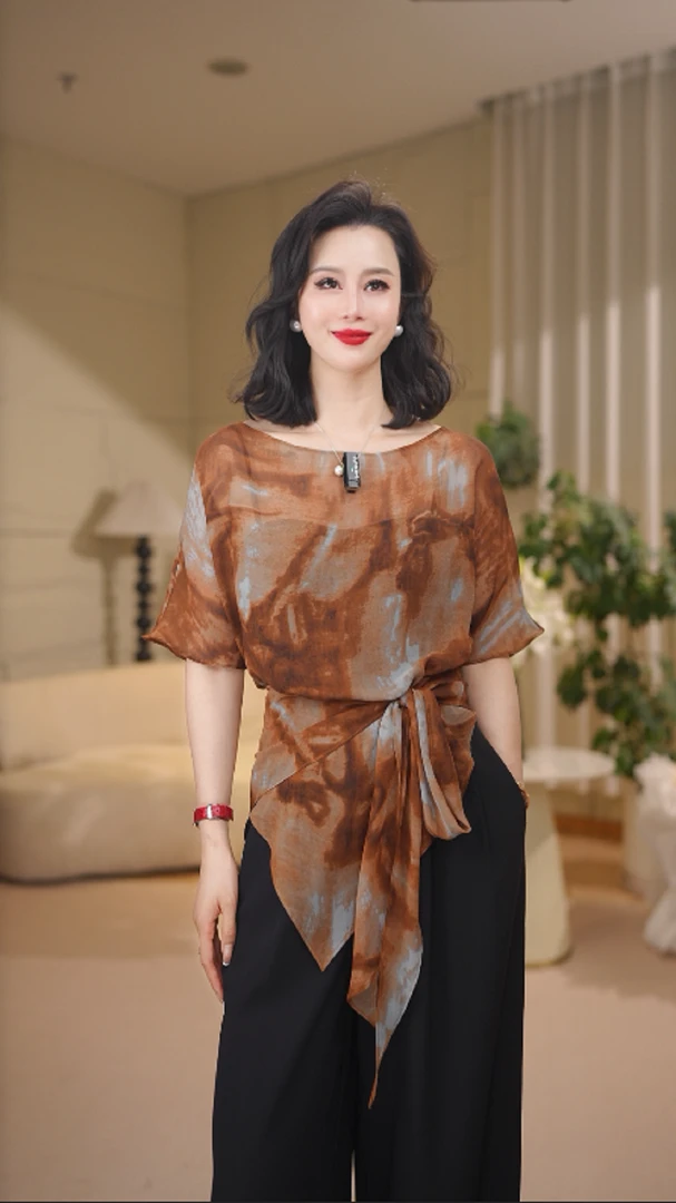 【喀禾】晕染透气舒身衬衫7991