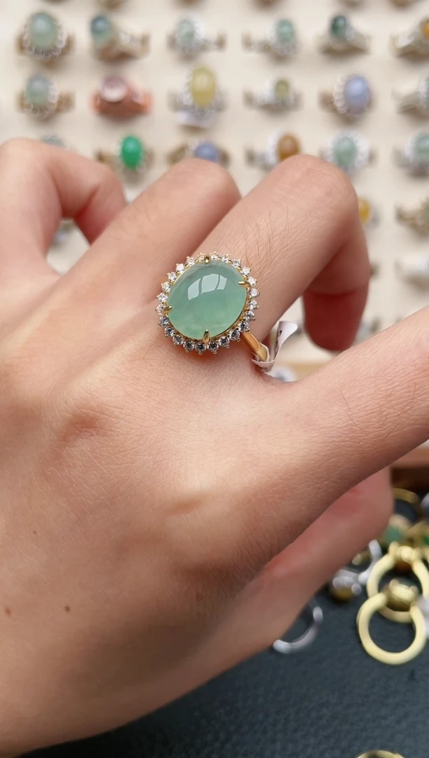 【闪购商品】翡翠戒指银S925镶嵌1111