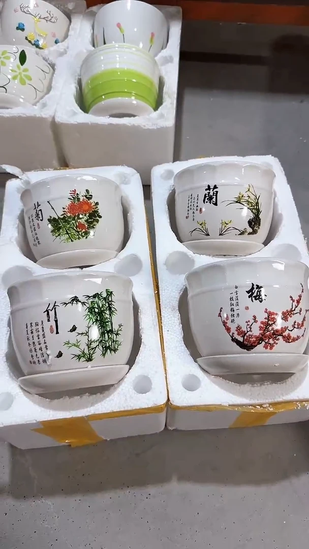 高温陶瓷花盆+14-5