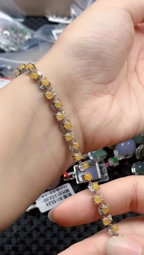 银S925镶嵌戒指翡翠天然A货缅甸翡翠