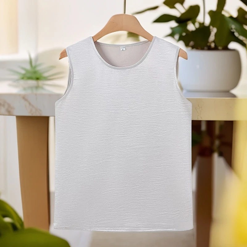 N193【锦悦】洋气无袖中式百搭背心吊带圆领上衣外穿打底通勤女小衫