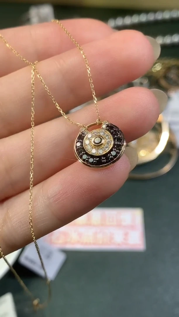 18K金镶嵌套链钻石D436|2999