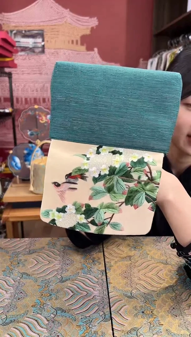 刺绣 苏绣手工刺绣包包