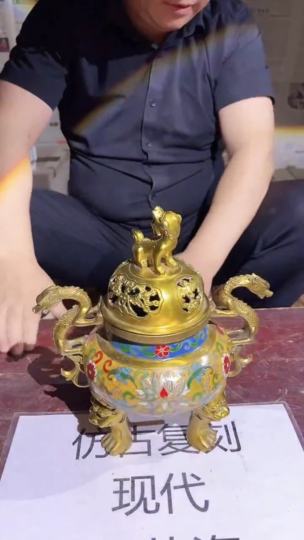 摆件景德镇陶瓷流水200