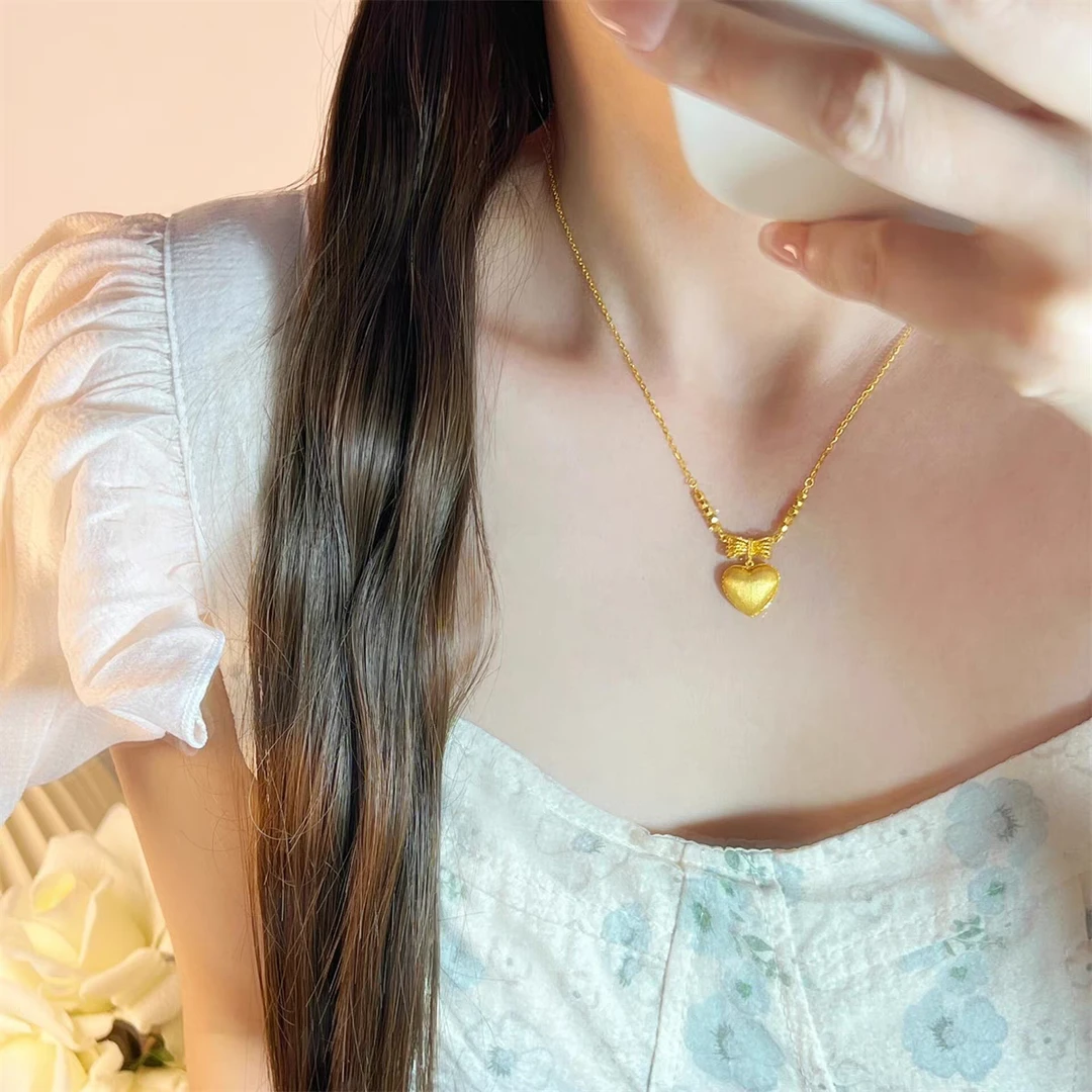 爱心蝴蝶结项链 M扣