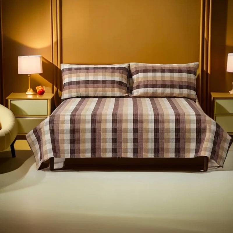 正宗非遗提花老粗布 100%长绒棉抗菌助眠老粗布