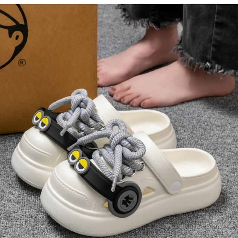 洞洞鞋EVA夏季时尚潮流嘻哈洞洞鞋女夏季包头拖鞋外穿沙滩鞋凉鞋