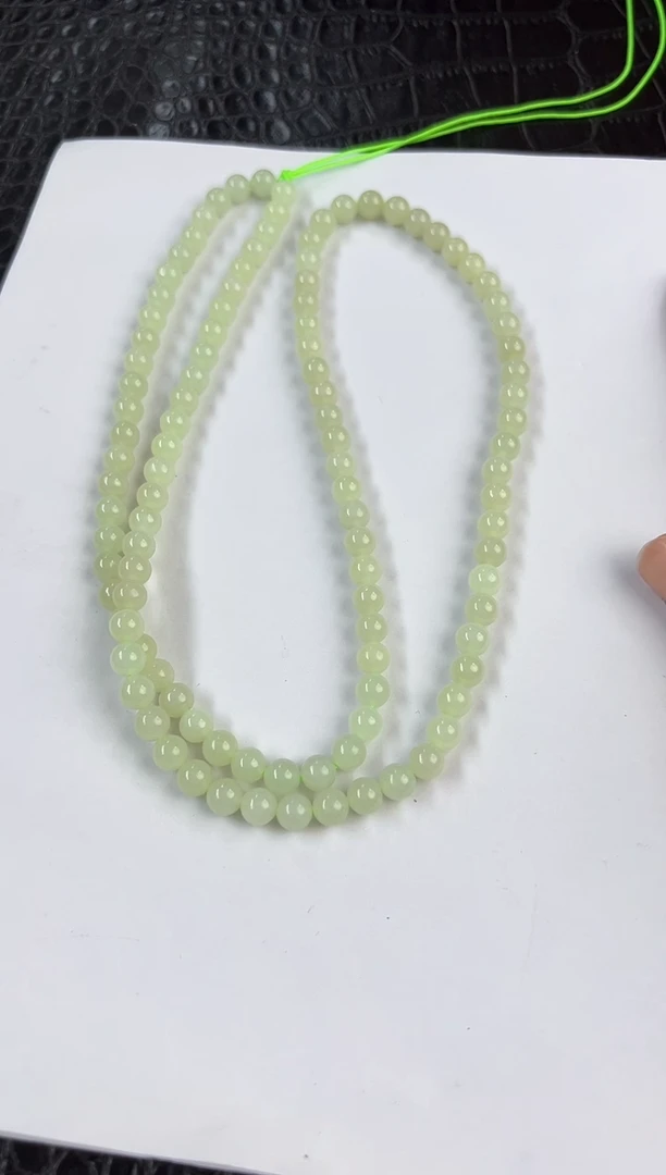 【闪购商品】和田玉手串未镶嵌6mm左右晴水108颗