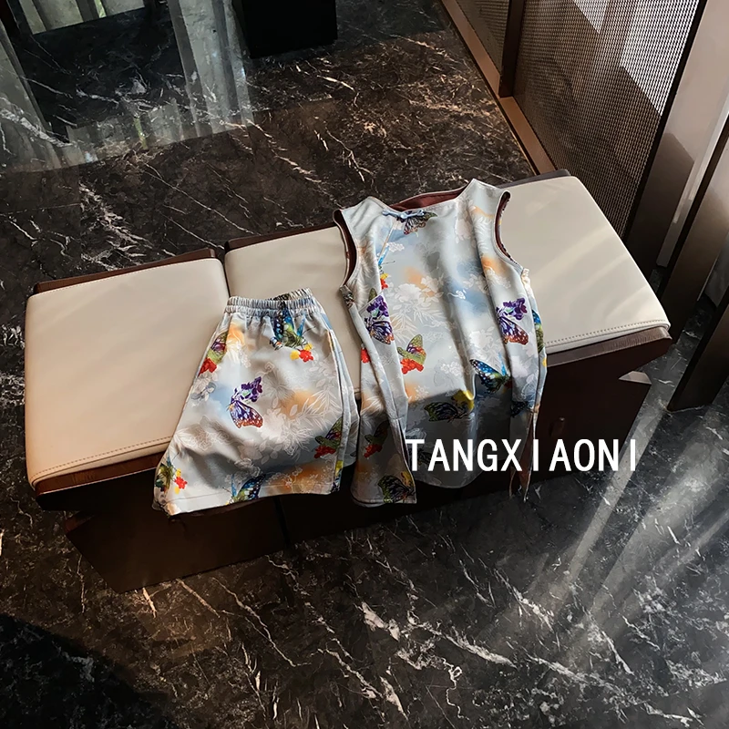 2店【蓝彩蝴蝶】背心上衣