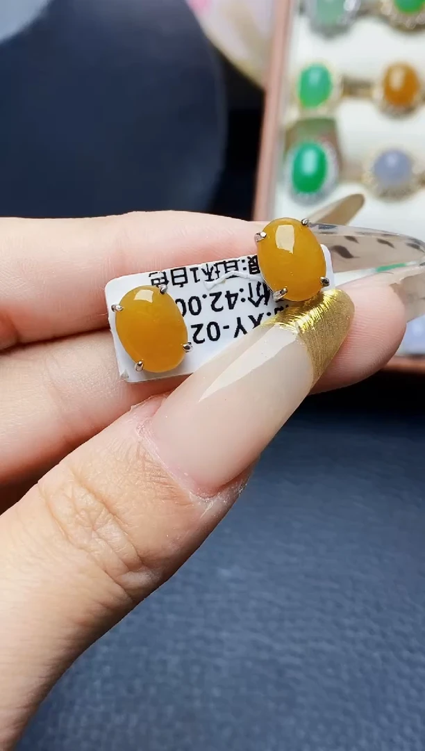 银S925镶嵌戒指翡翠3160