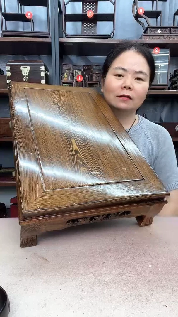 鸡翅木类家具小李子红木工艺品0011瑕疵