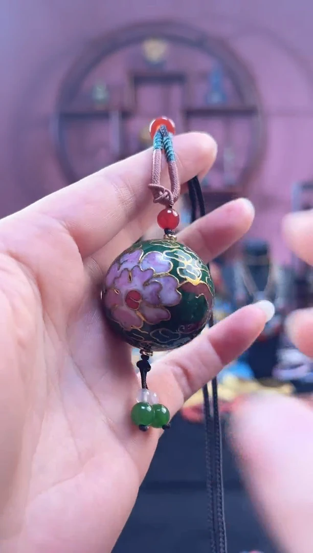 非遗 景泰蓝3.0大珠 绿色