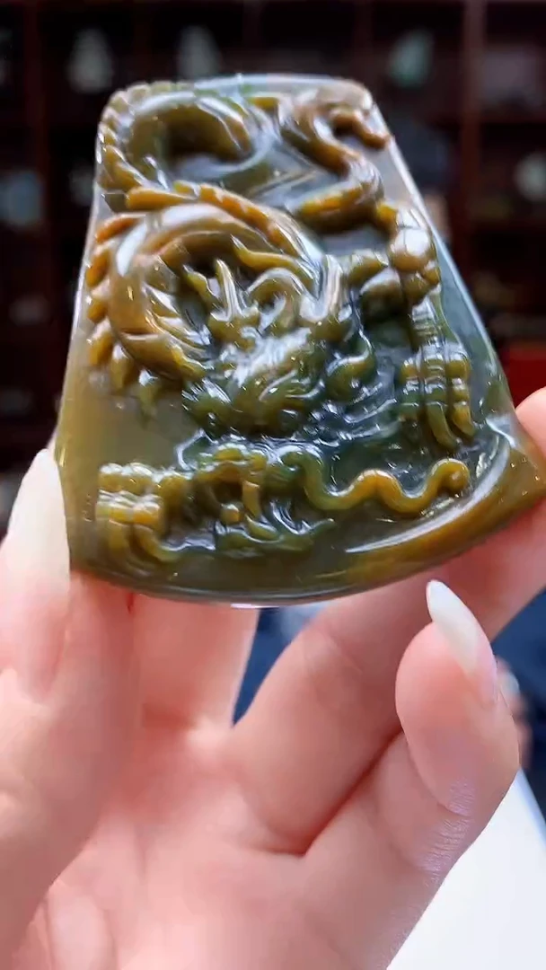 【闪购商品】定制翡翠未镶嵌8046jj-毛货挂件83