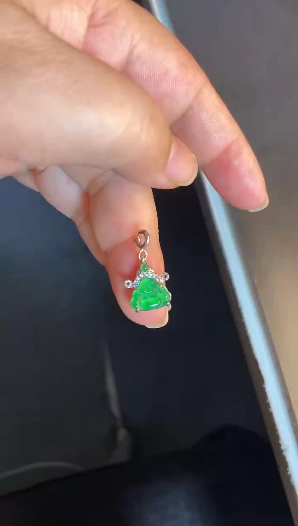 吊坠(不含链)银S925镶嵌翡翠1