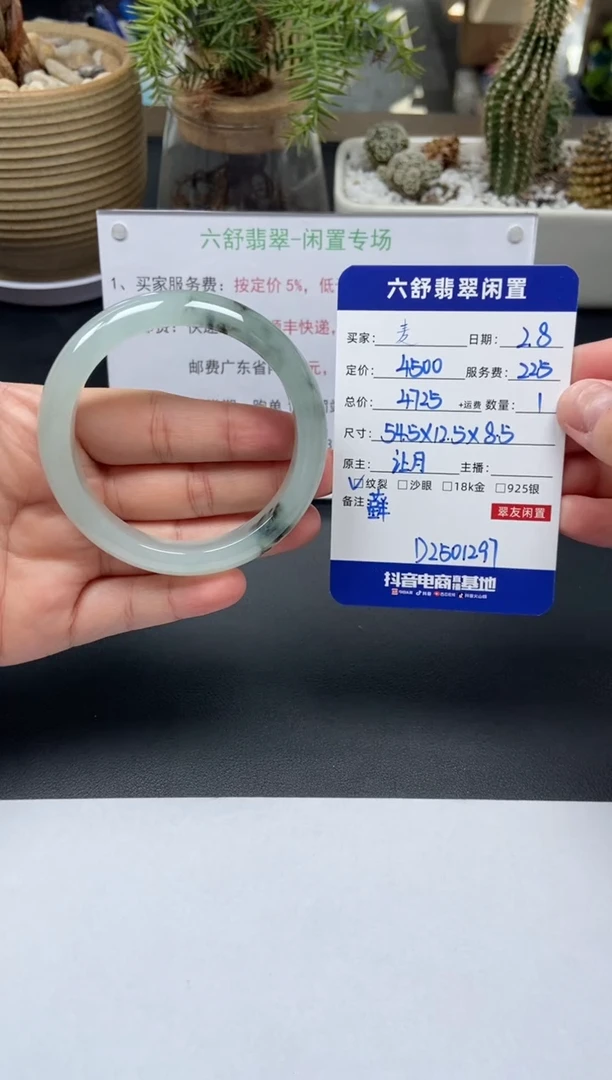 【闪购商品】翡翠手镯未镶嵌D2501297