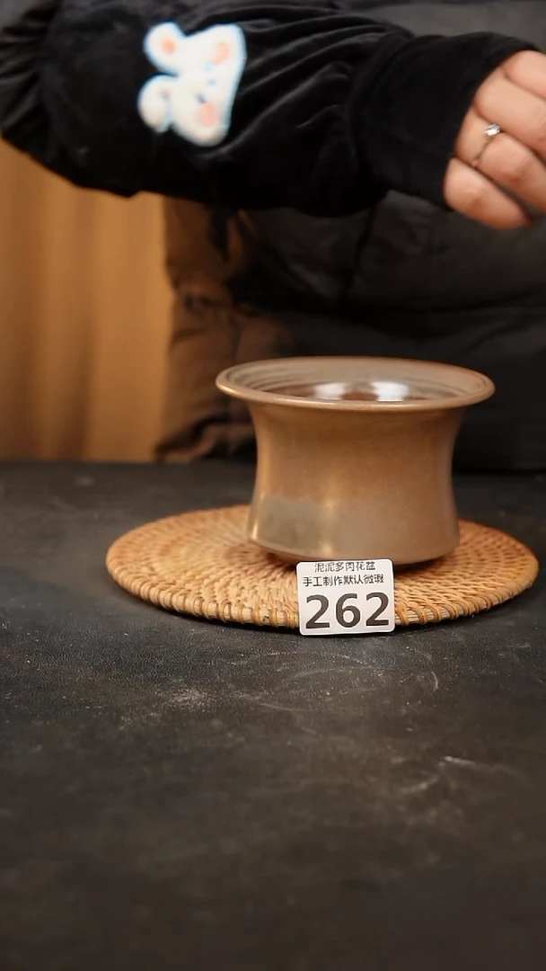 【闪购商品】瓷片262泥泥手工花盆口11