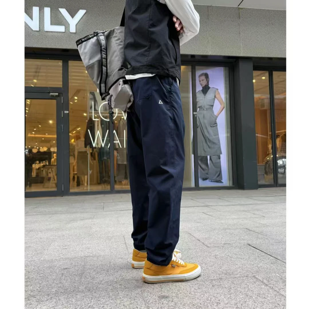 25新款机能小三角白标宽松锥形休闲裤美式工装长裤男女同款休闲裤