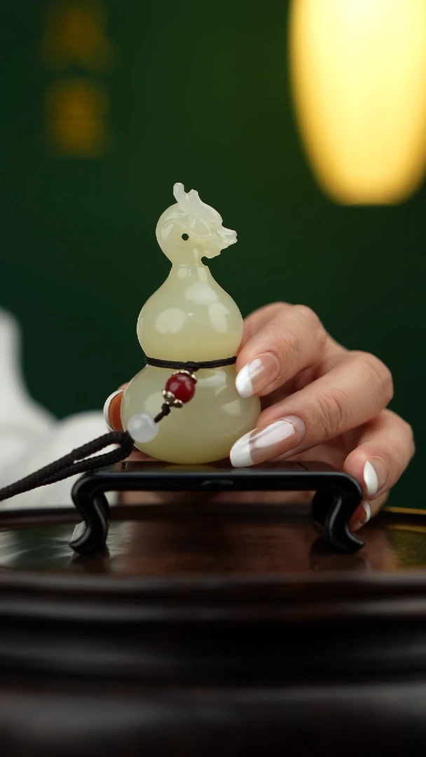 玉【龙头葫芦】天然玉石手把件