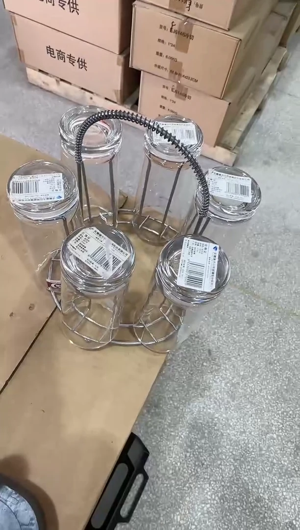 【闪购商品】玻璃无盖款直播专属215ml六只加杯架