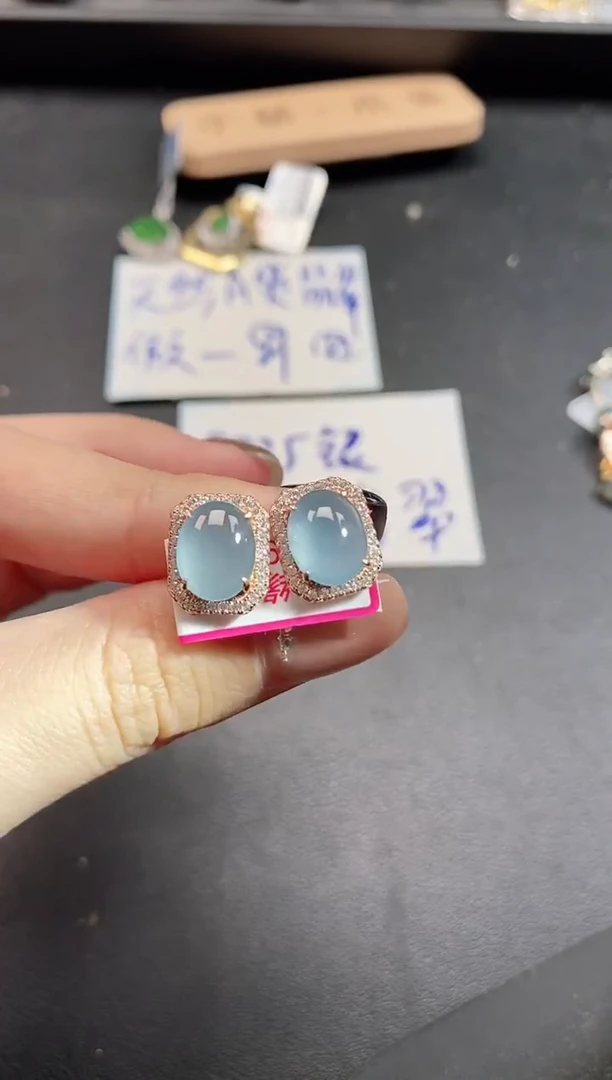 银S925镶嵌戒指翡翠51151