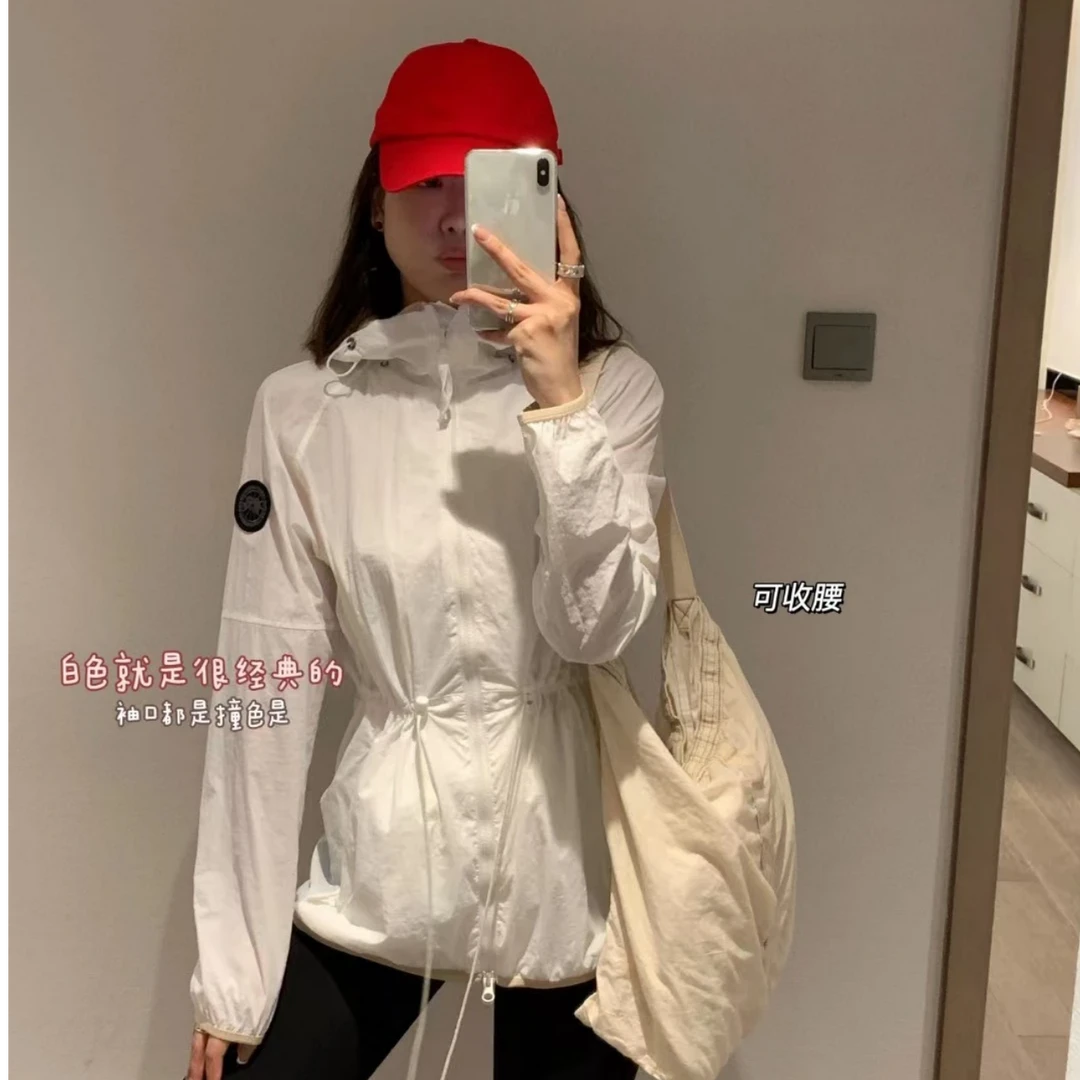 未使用 CANADA GOOSE 加拿大鹅 女士风衣皮肤衣防晒